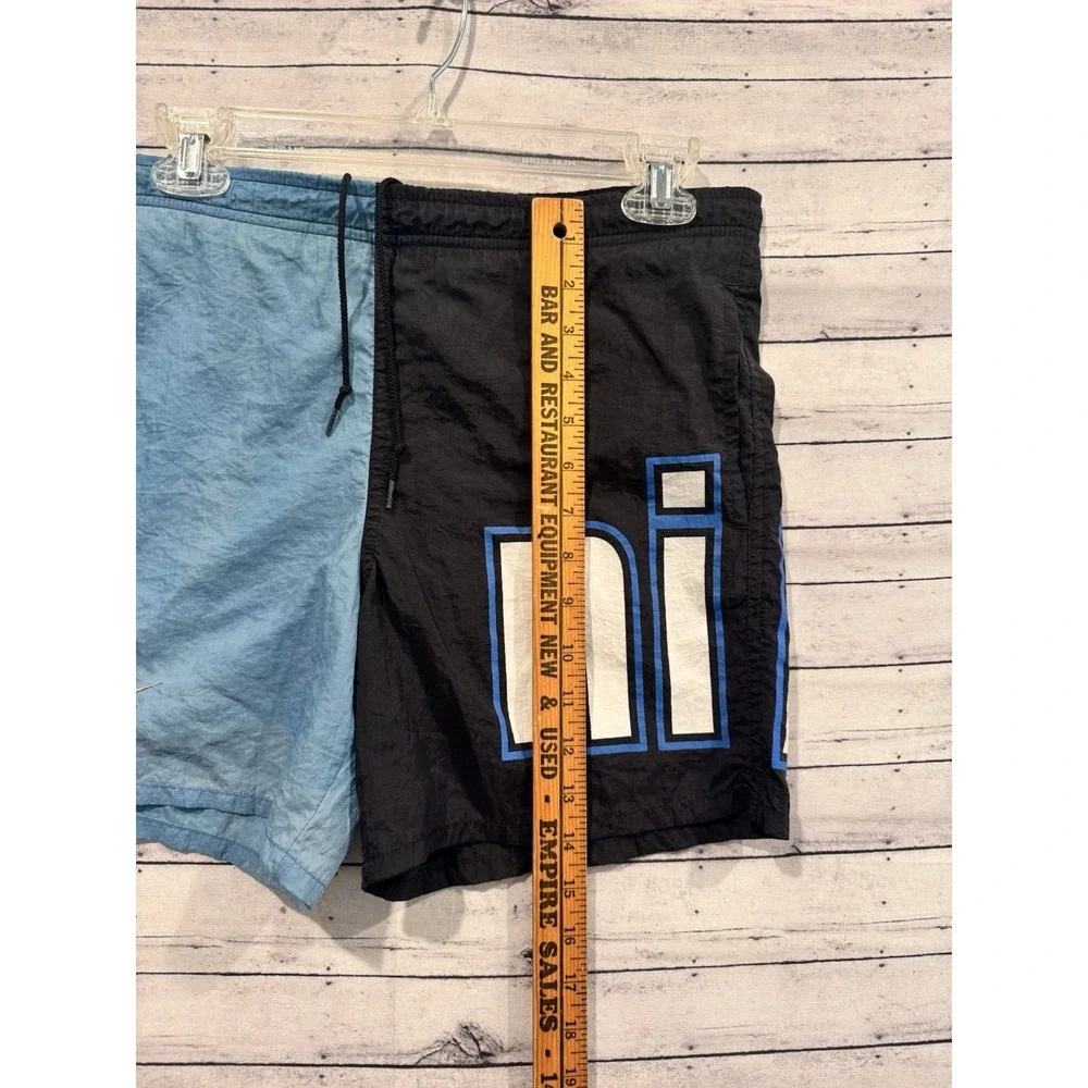 Vintage Nike Swim Short Trunk Youth Boys Size S (8) Spellout 80s 90s White Tag